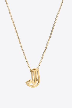 A to J Letter Pendant Nekclace-Mope's Closet