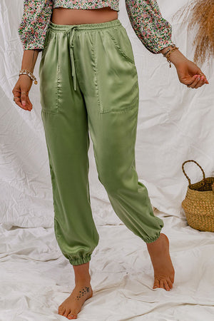 Drawstring Pull-On Joggers with Pockets-Mope's Closet