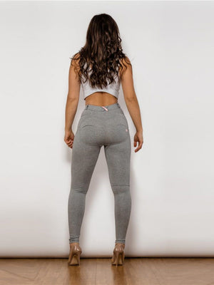 Full Size Contrast Detail High Waist Leggings-Mope's Closet