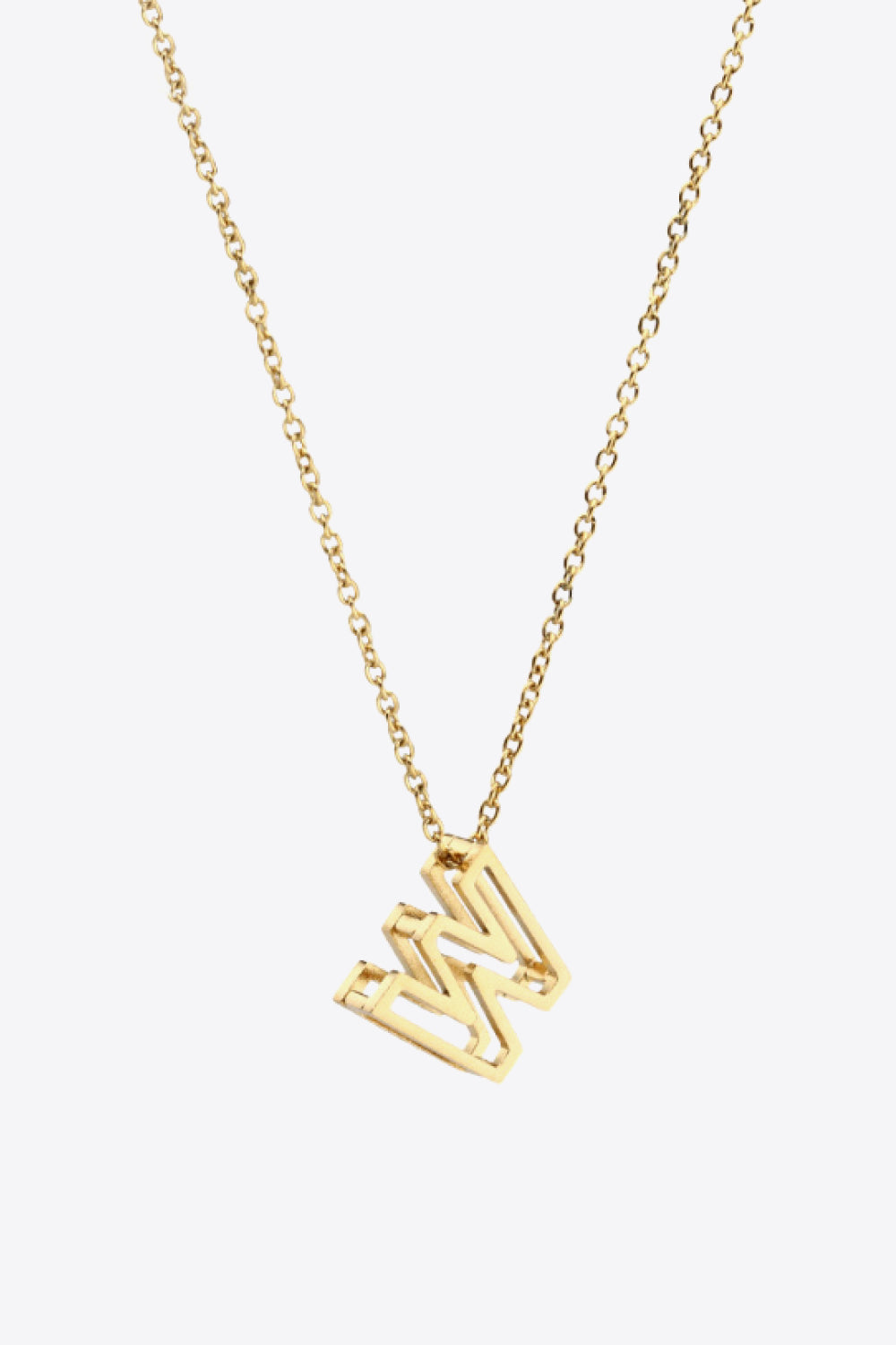 U to Z Letter Pendant Nekclace-Mope's Closet