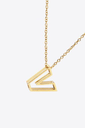 U to Z Letter Pendant Nekclace-Mope's Closet