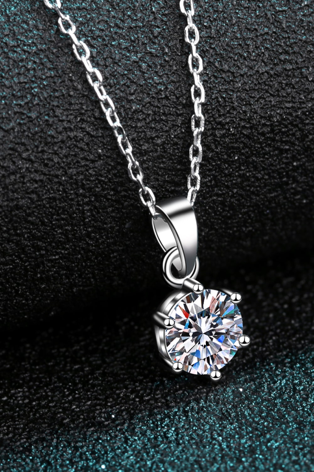 Get What You Need Moissanite Pendant Necklace-Mope's Closet