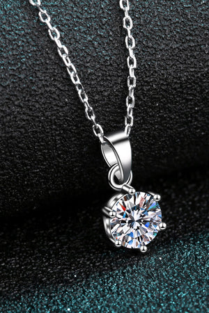 Get What You Need Moissanite Pendant Necklace-Mope's Closet