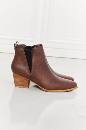 MMShoes Back At It Point Toe Bootie in Chocolate-Mope's Closet