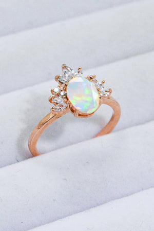 Best Of Me 925 Sterling Silver Opal Ring-Mope's Closet