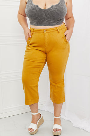 Judy Blue Jayza Full Size Straight Leg Cropped Jeans-Mope's Closet