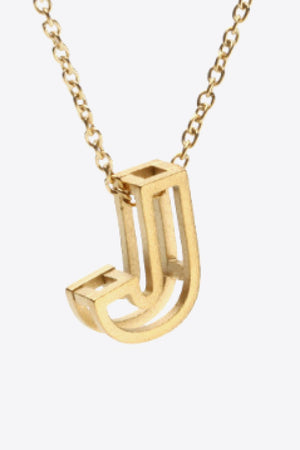 A to J Letter Pendant Nekclace-Mope's Closet