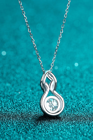 1 Carat Moissanite Pendant Necklace-Mope's Closet