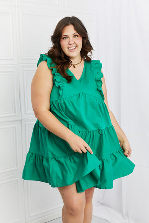 Hailey & Co Play Date Full Size Ruffle Dress-Mope's Closet