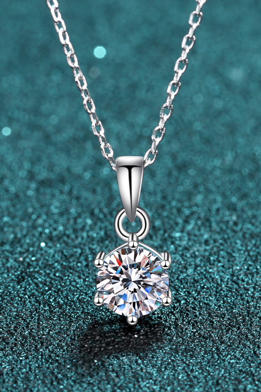 Get What You Need Moissanite Pendant Necklace-Mope's Closet