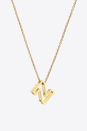 U to Z Letter Pendant Nekclace-Mope's Closet