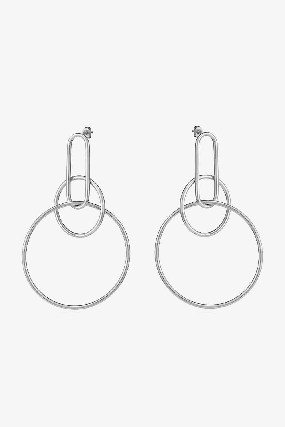 Speak For Yourself Link Hoop Earrings-Mope's Closet