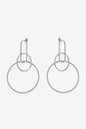 Speak For Yourself Link Hoop Earrings-Mope's Closet