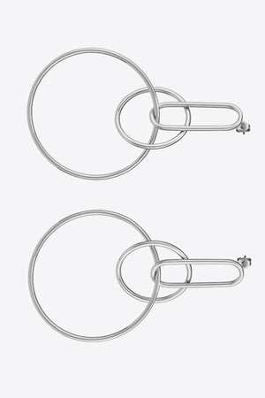 Speak For Yourself Link Hoop Earrings-Mope's Closet