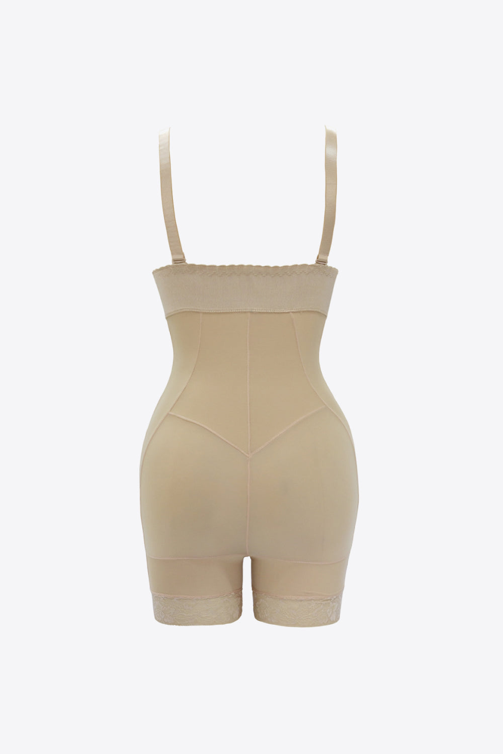 Full Size Zip Up Under-Bust Shaping Bodysuit-Mope's Closet