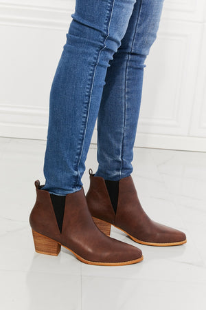 MMShoes Back At It Point Toe Bootie in Chocolate-Mope's Closet