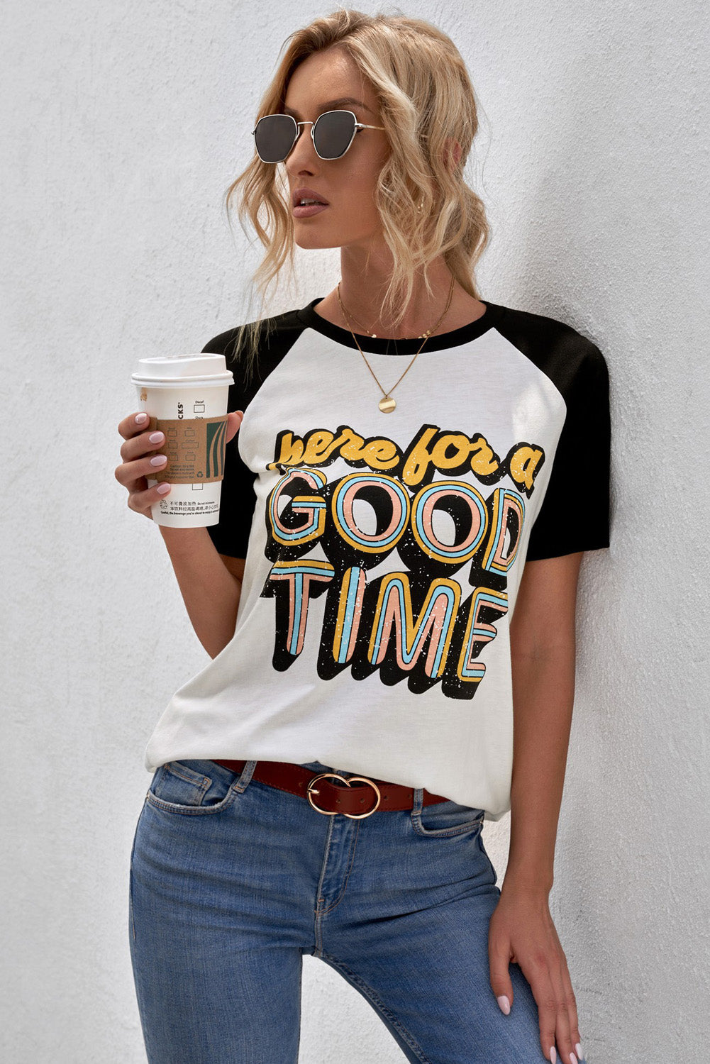 HERE FOR A GOOD TIME Tee Shirt-Mope's Closet