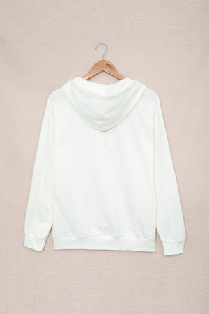 Lace-Up Dropped Shoulder Hoodie-Mope's Closet