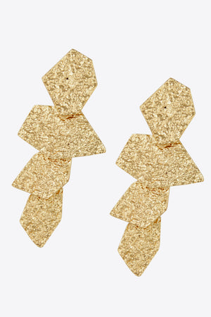 18K Gold-Plated Irregular Earrings-Mope's Closet