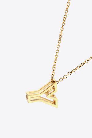 U to Z Letter Pendant Nekclace-Mope's Closet