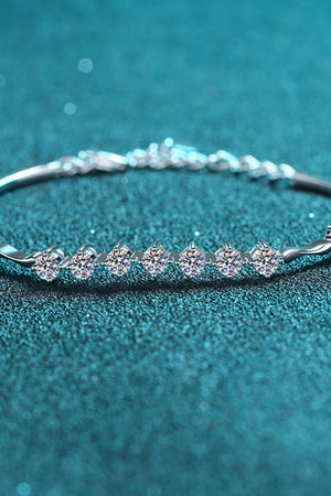 Moissanite 925 Sterling Silver Bracelet-Mope's Closet