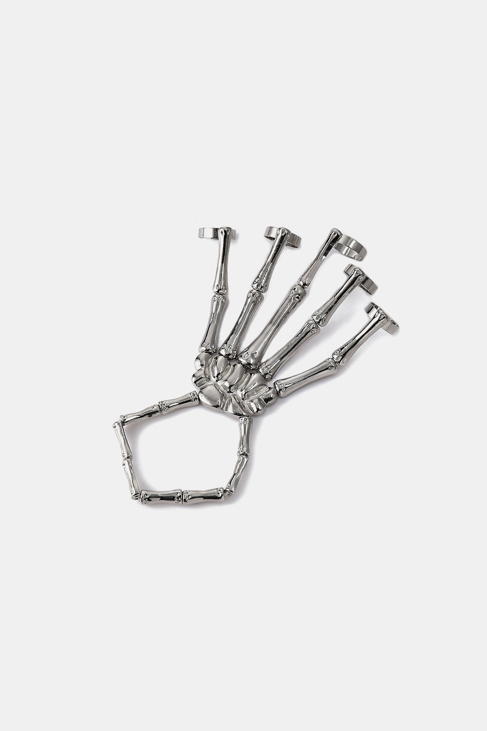 Halloween 2-Pack Skeleton Hand 5-Finger Bracelet and Ring Combo-Mope's Closet