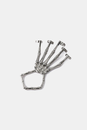 Halloween 2-Pack Skeleton Hand 5-Finger Bracelet and Ring Combo-Mope's Closet