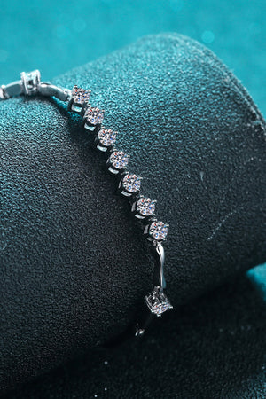 Moissanite 925 Sterling Silver Bracelet-Mope's Closet