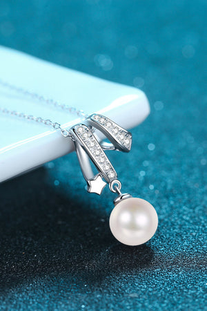 Give You A Chance Pearl Pendant Chain Necklace-Mope's Closet