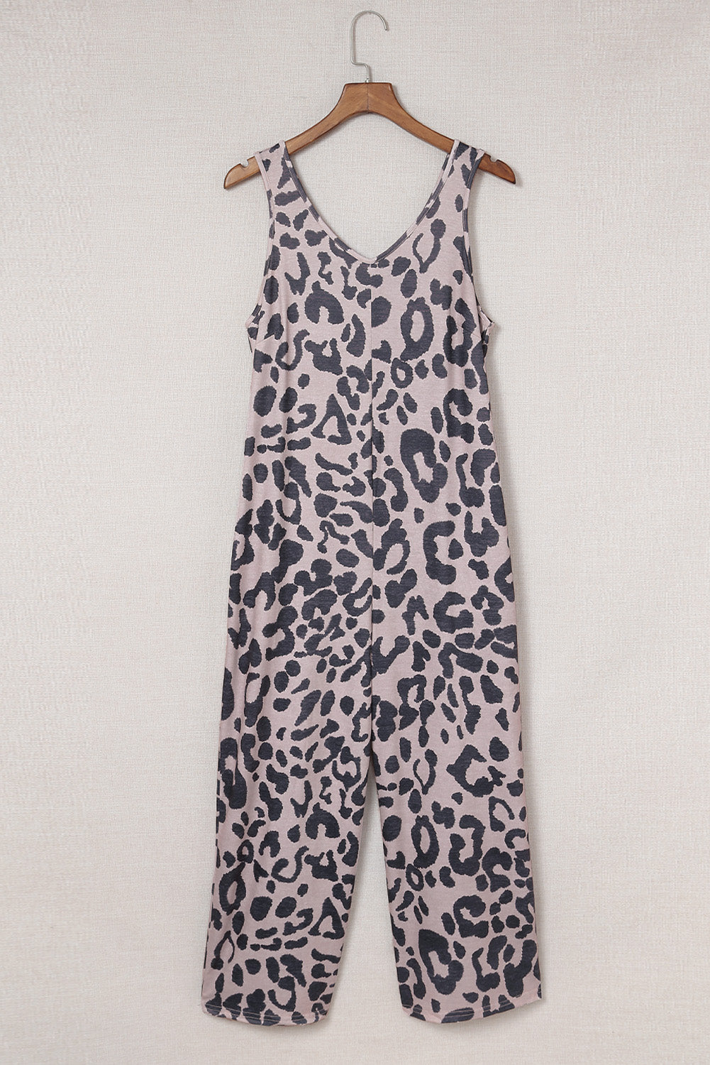 Leopard Sleeveless Wide Leg Jumpsuit-Mope's Closet