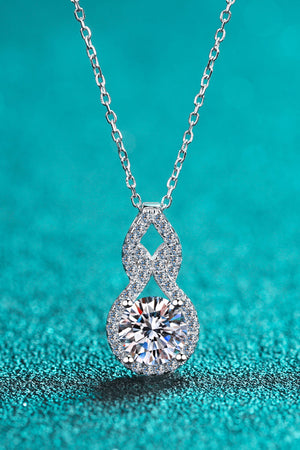 1 Carat Moissanite Pendant Necklace-Mope's Closet