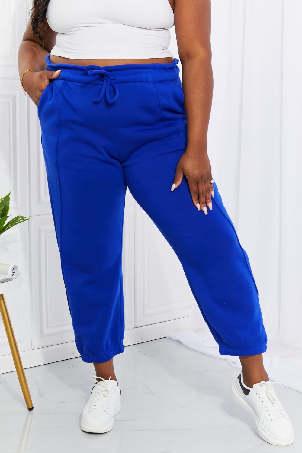 Zenana Full Size Can't Stop Me Paperbag Waist Joggers-Mope's Closet