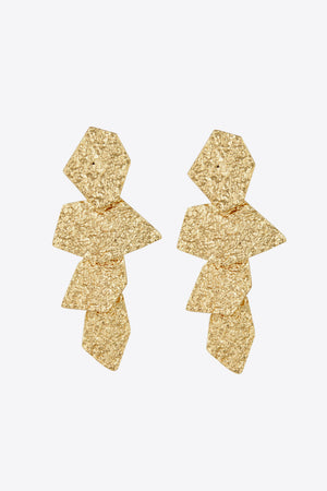 18K Gold-Plated Irregular Earrings-Mope's Closet