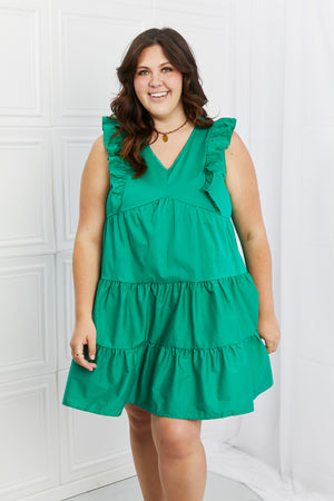 Hailey & Co Play Date Full Size Ruffle Dress-Mope's Closet