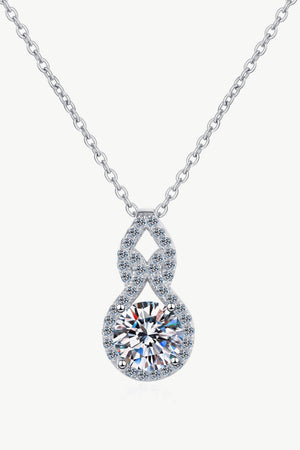 1 Carat Moissanite Pendant Necklace-Mope's Closet