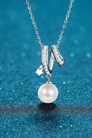 Give You A Chance Pearl Pendant Chain Necklace-Mope's Closet