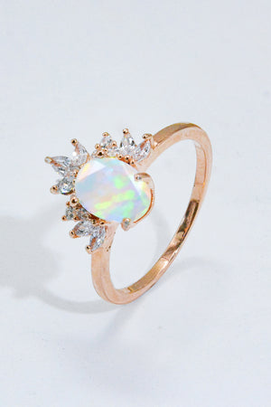 Best Of Me 925 Sterling Silver Opal Ring-Mope's Closet