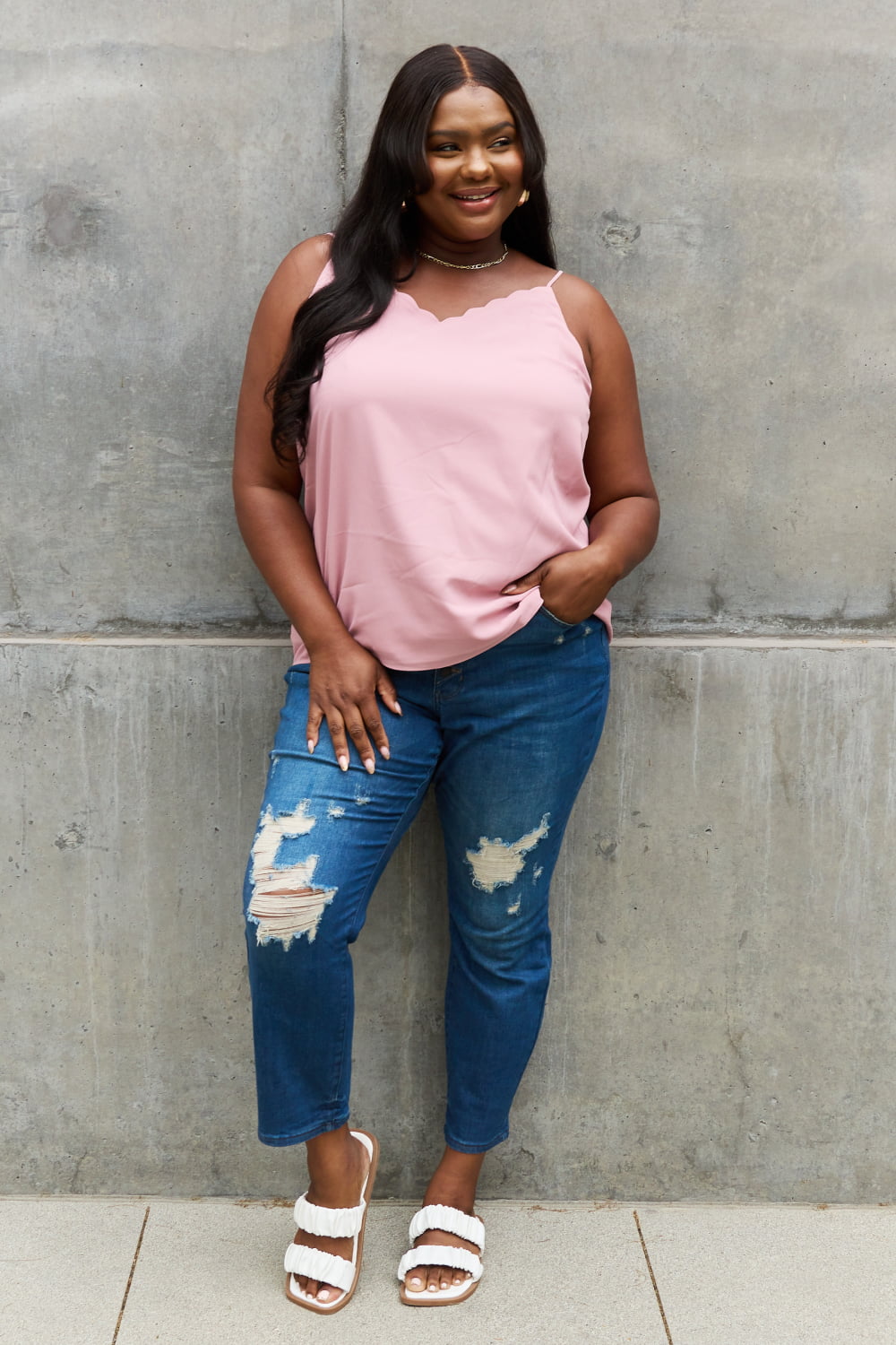 Judy Blue Melanie Full Size High Waisted Distressed Boyfriend Jeans-Mope's Closet