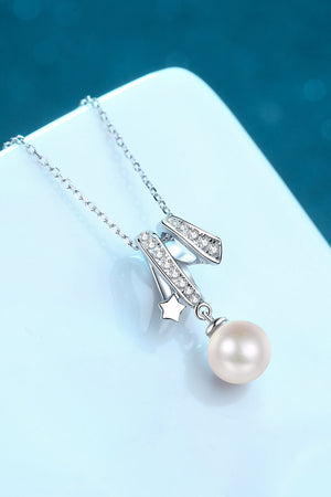 Give You A Chance Pearl Pendant Chain Necklace-Mope's Closet