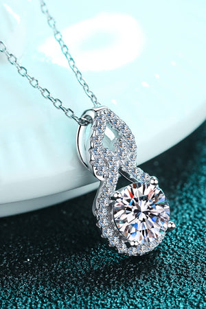 1 Carat Moissanite Pendant Necklace-Mope's Closet