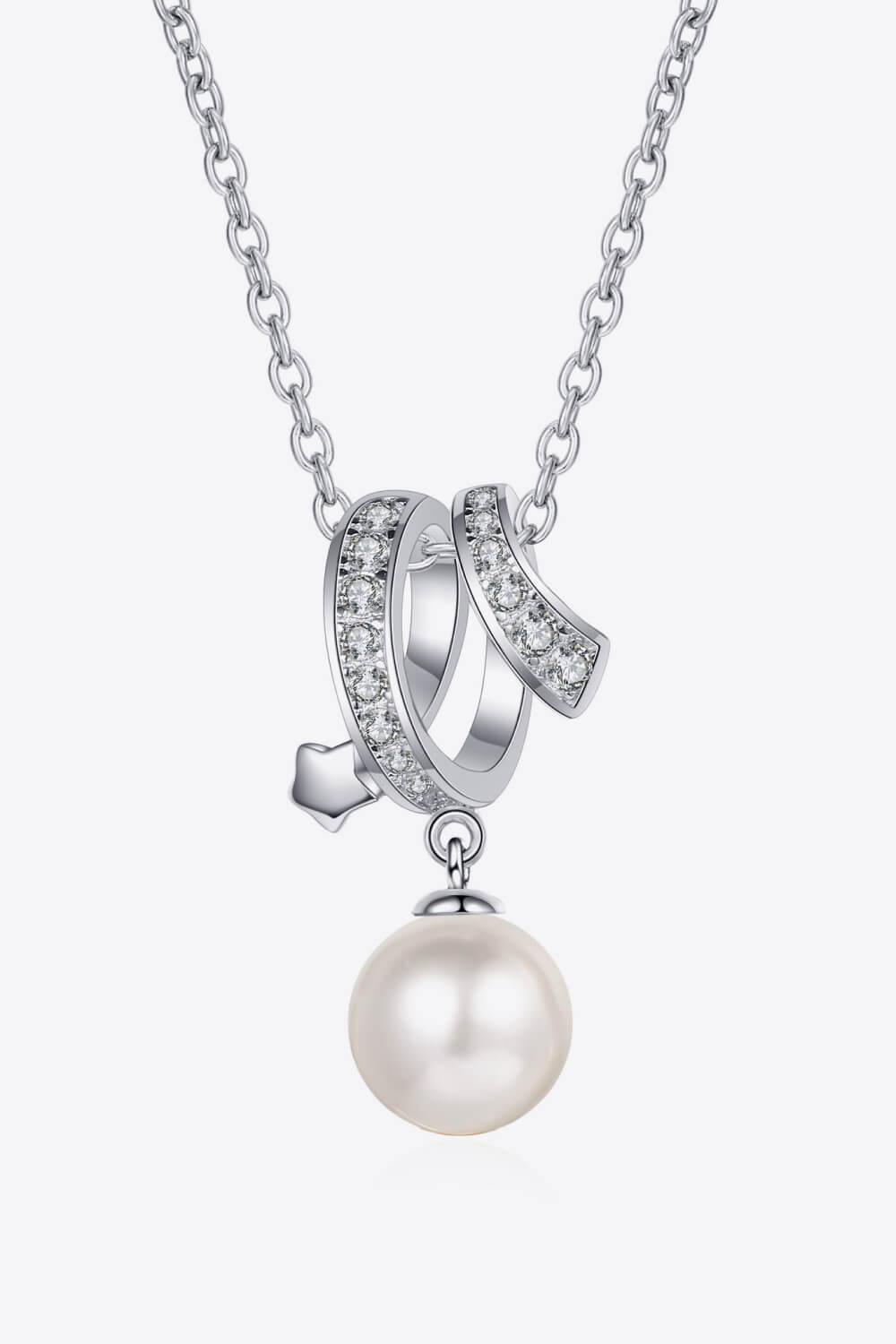 Give You A Chance Pearl Pendant Chain Necklace-Mope's Closet