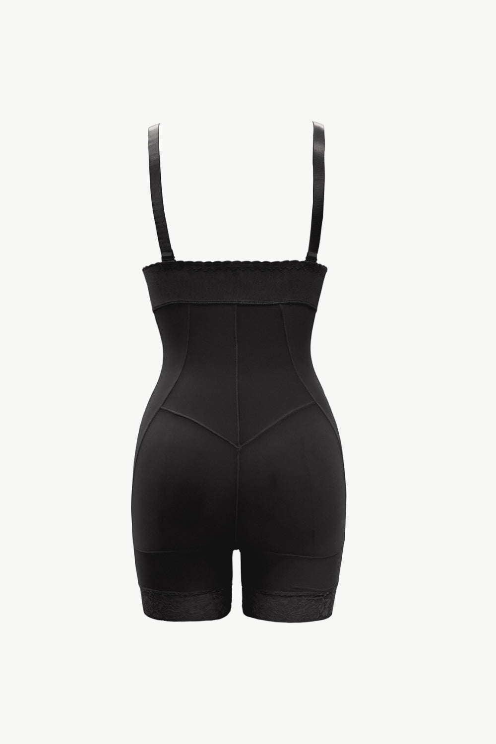 Full Size Zip Up Under-Bust Shaping Bodysuit-Mope's Closet