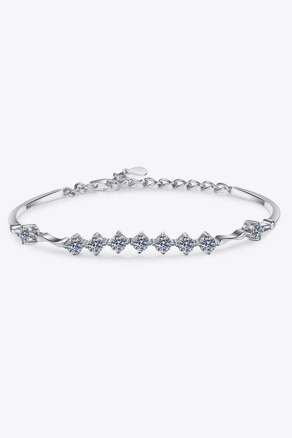 Moissanite 925 Sterling Silver Bracelet-Mope's Closet