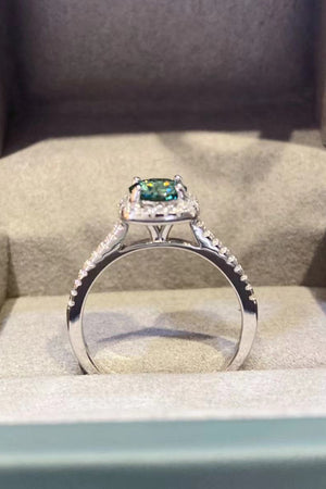 3 Carat Moissanite Platinum-Plated Cluster Ring-Mope's Closet
