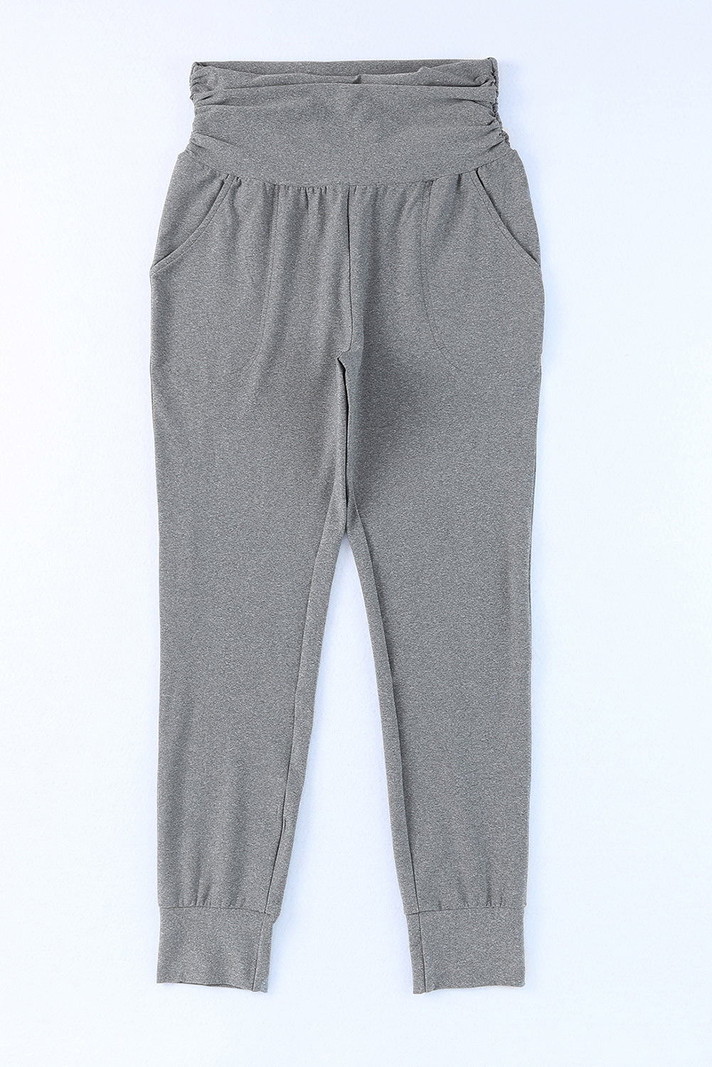 High-Rise Wide Waistband Joggers-Mope's Closet