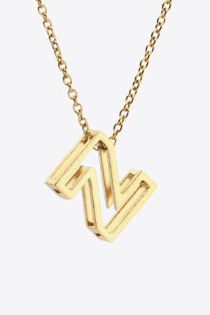 U to Z Letter Pendant Nekclace-Mope's Closet